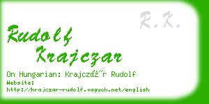 rudolf krajczar business card